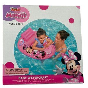 Minnie Mouse Baby Pool Float Inflatable Ages 6–18M New